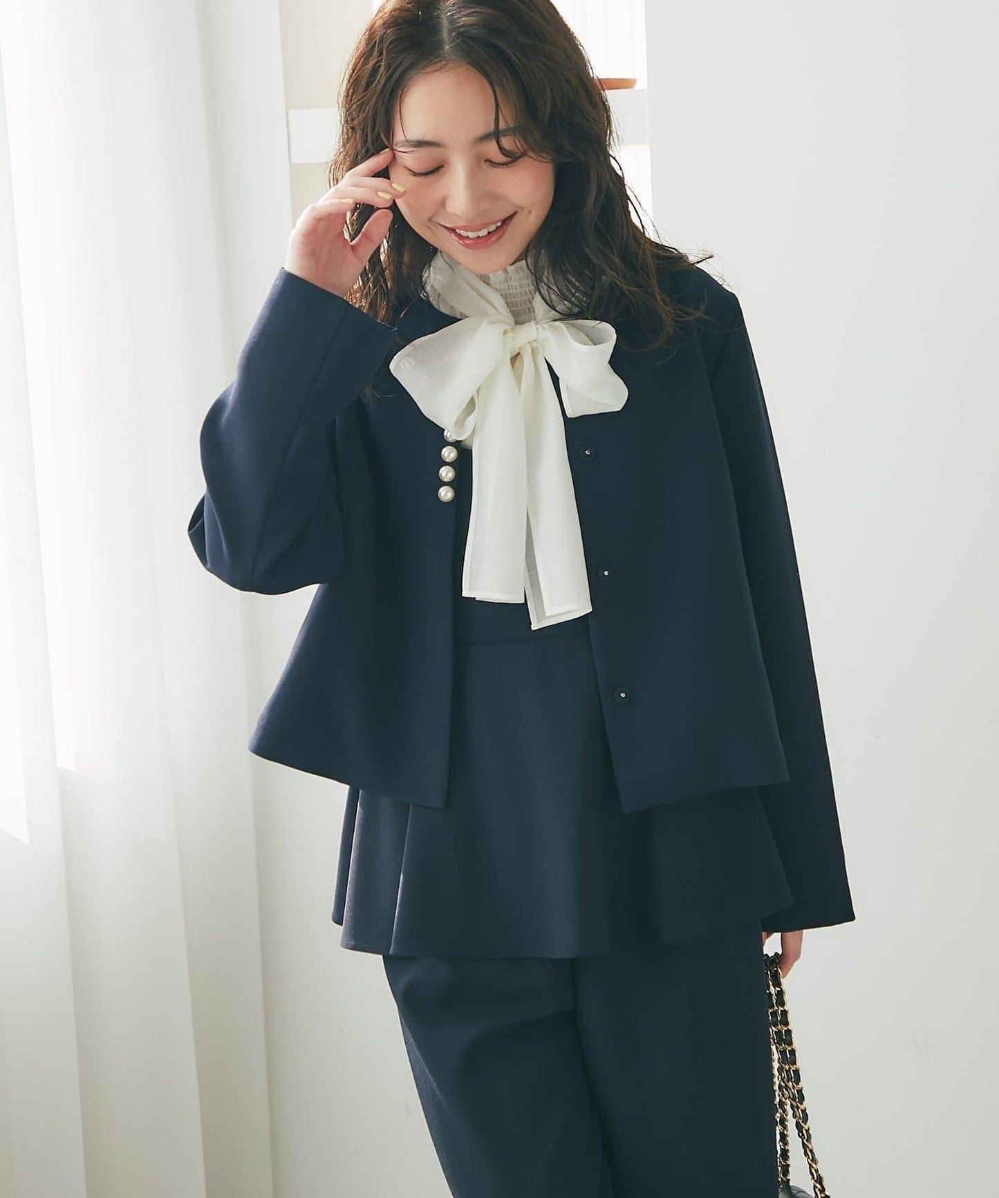 荷葉邊吊帶連體褲