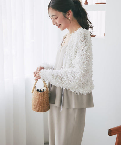 荷葉邊吊帶連體褲