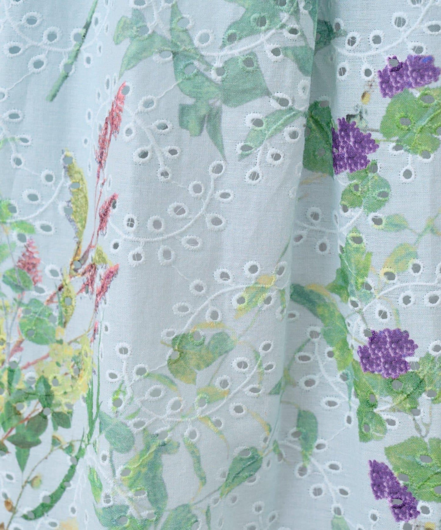 刺繡花印花半身裙