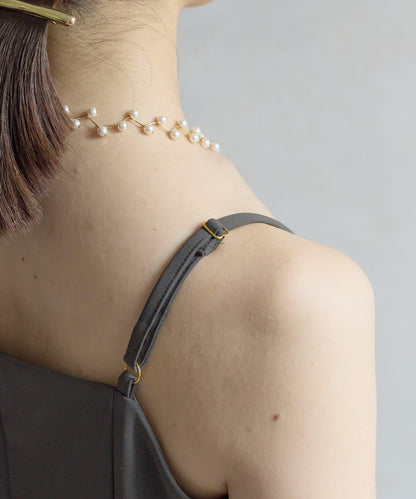 網紗荷葉邊小披肩 + 窄版吊帶連衣裙套裝