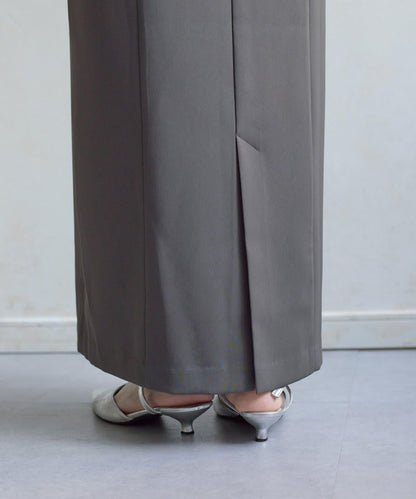 網紗荷葉邊小披肩 + 窄版吊帶連衣裙套裝