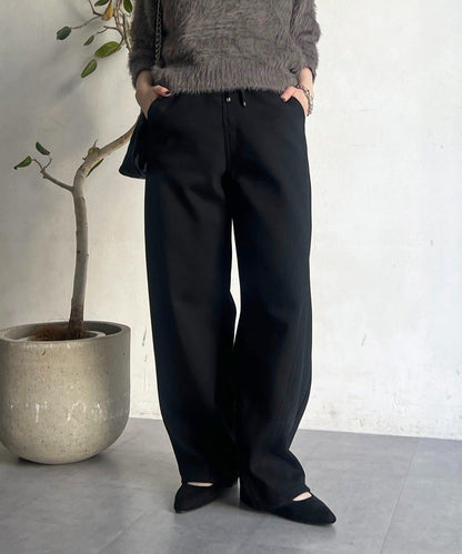 厚款複合面料褲子