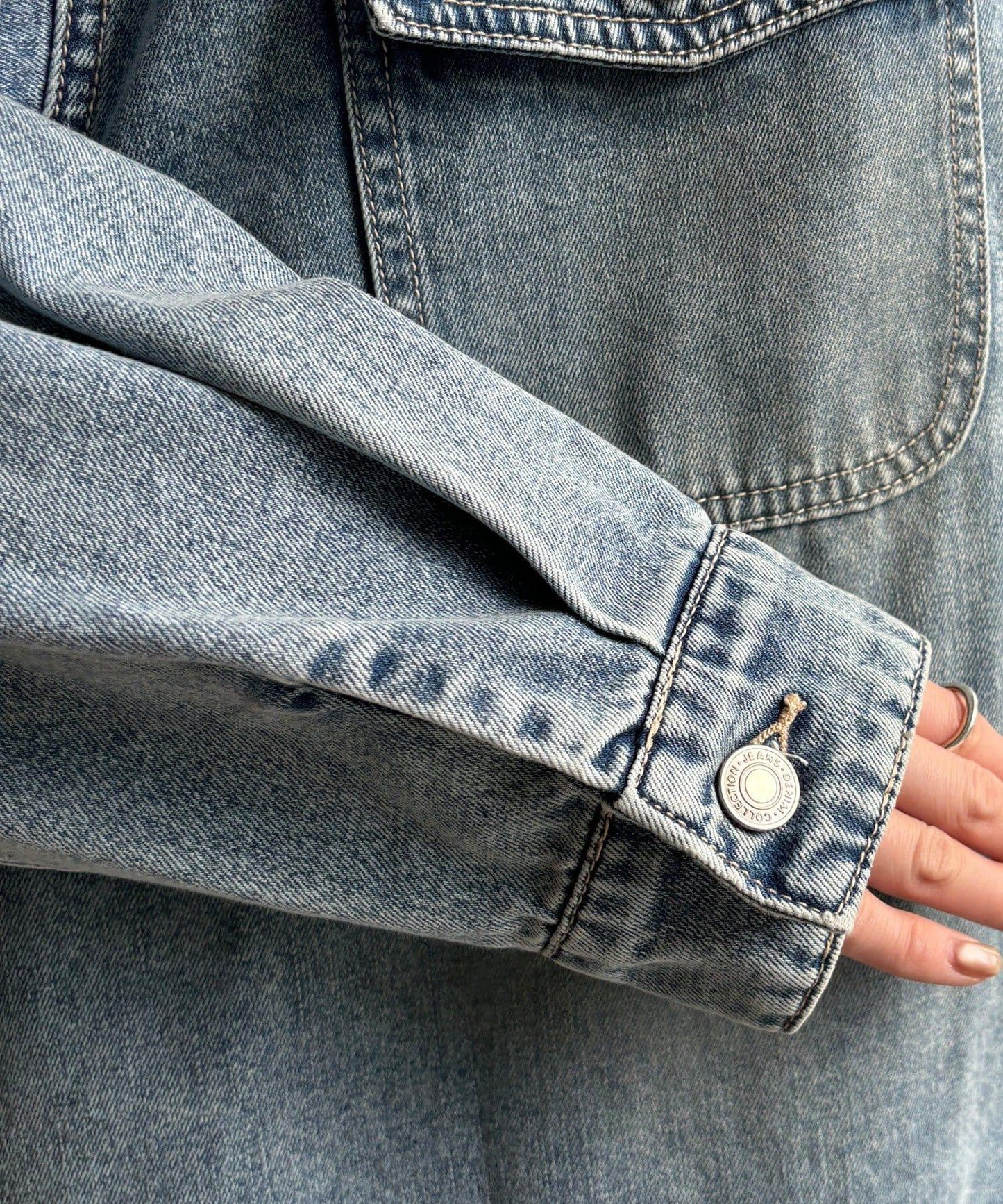 牛仔面料襯衫（網絡）