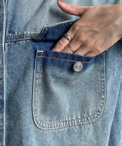 牛仔面料襯衫（網絡）