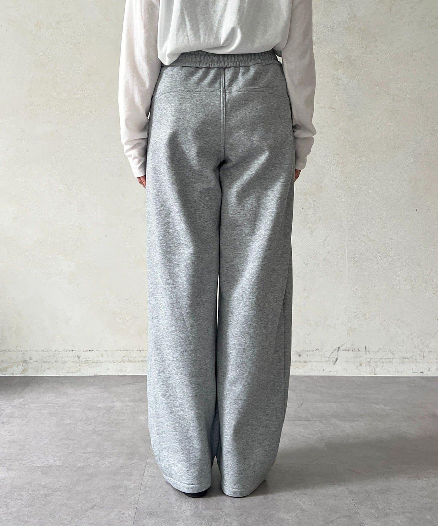 厚款複合面料褲子