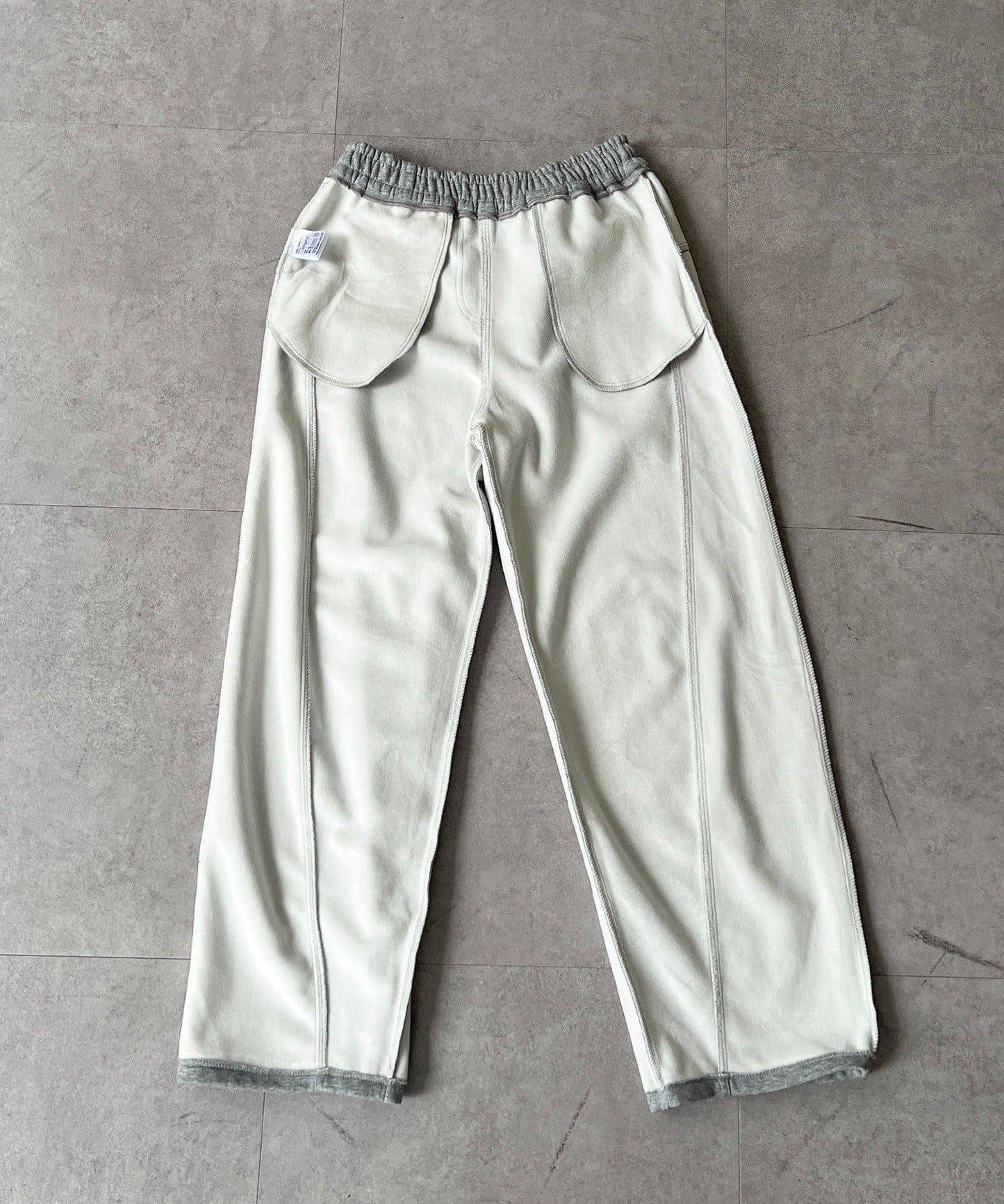 厚款複合面料褲子