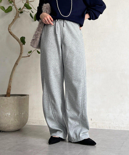 厚款複合面料褲子