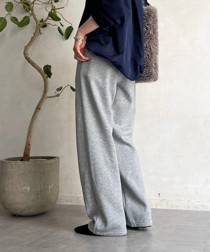 厚款複合面料褲子