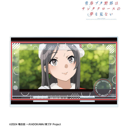 青春ブタ野郎はサンタクロースの夢を見ない（青春豬頭少年不會夢到聖誕老人） 附場景片部件大號亞克力立牌 ミニスカサンタ款