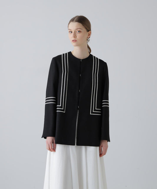 粗線條刺繡 夾克