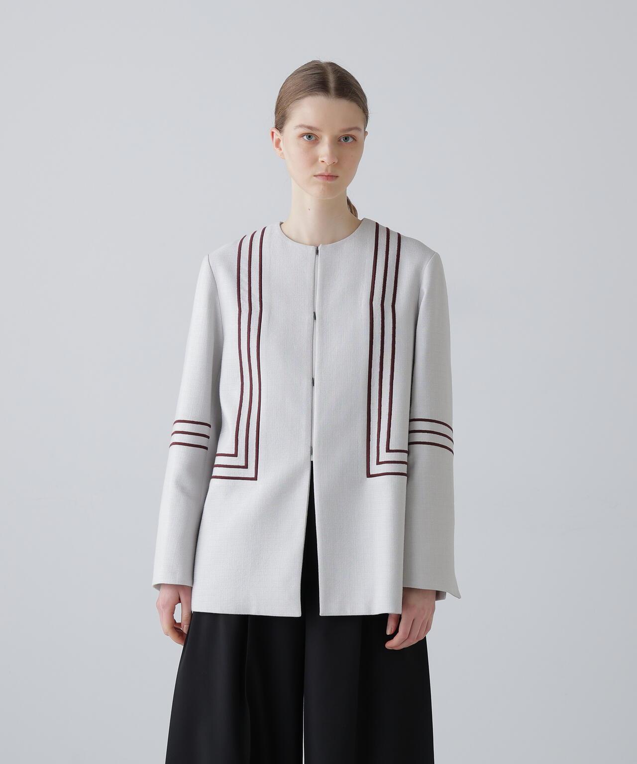 粗線條刺繡 夾克