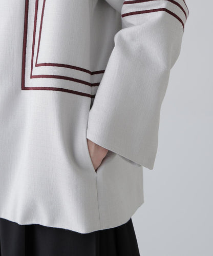 粗線條刺繡 夾克