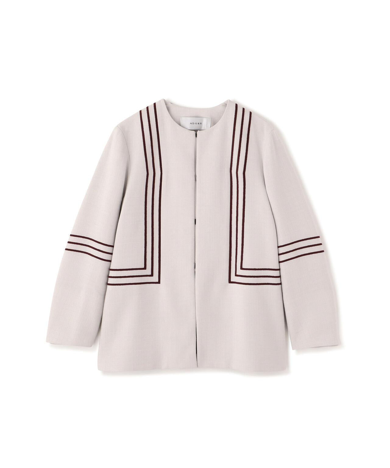 粗線條刺繡 夾克