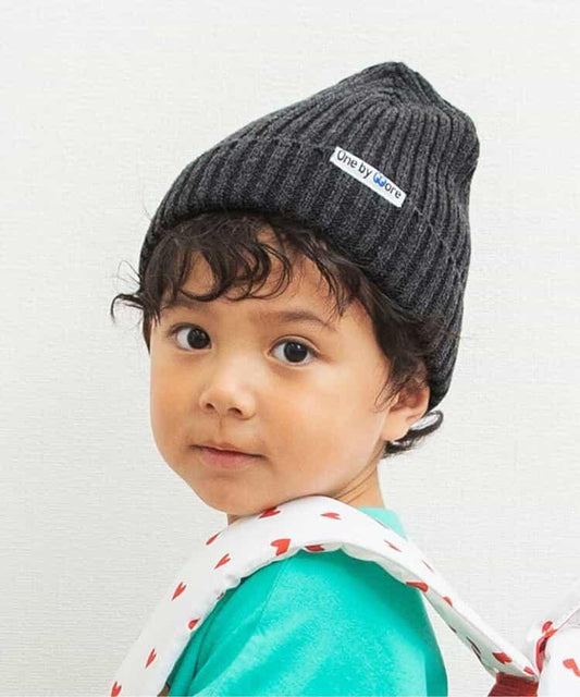 one by more 多色針織帽