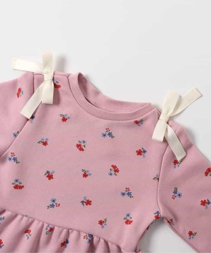 肩部蝴蝶結荷葉下襬衛衣