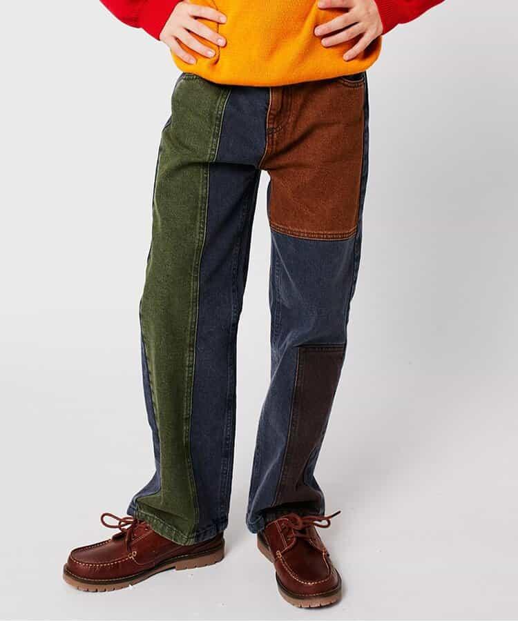 colorblock dnm 兒童長褲