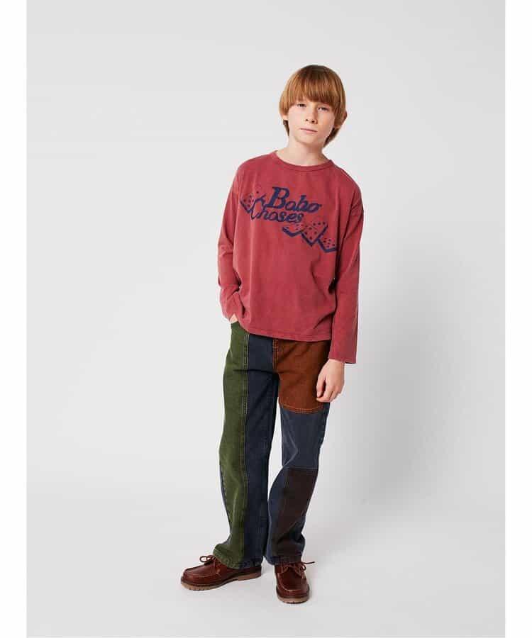 colorblock dnm 兒童長褲