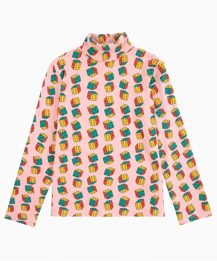 滿印 Dices 圖案 長袖T恤 兒童款