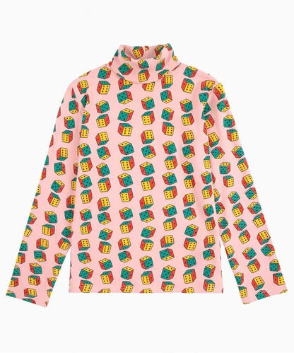 滿印 Dices 圖案 長袖T恤 兒童款