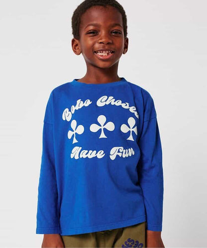 Have Fun 圖案 兒童長袖T恤