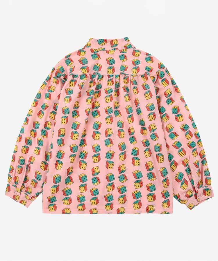 全面印花 Dices 圖案 長袖 童款 襯衫