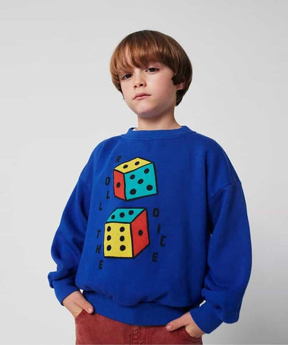 兒童款 Roll The Dice 英文印花 衛衣