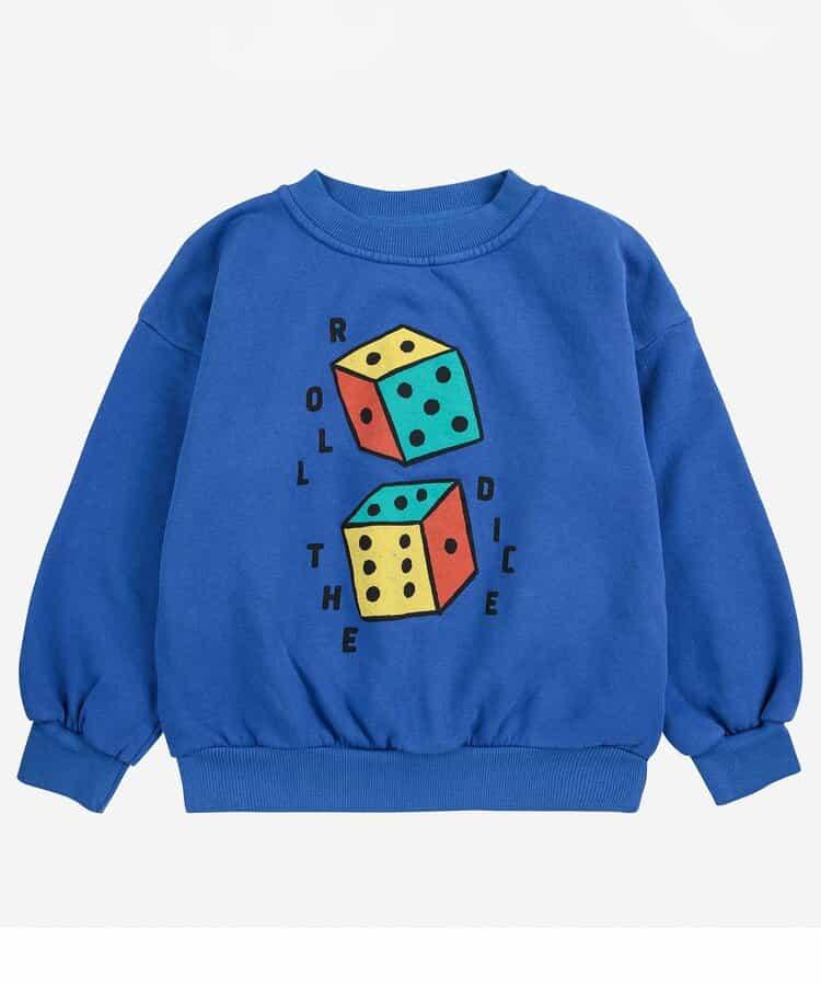 兒童款 Roll The Dice 英文印花 衛衣