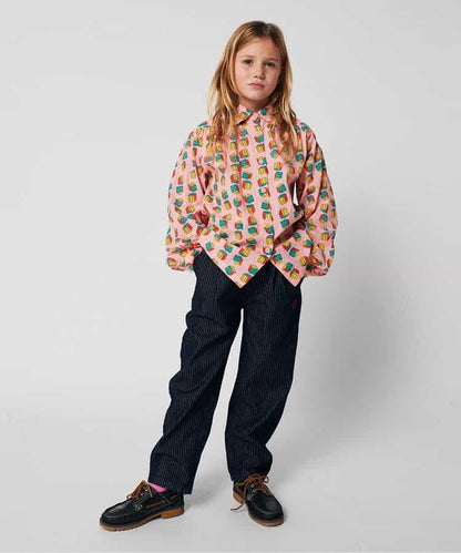 全面印花 Dices 圖案 長袖 童款 襯衫