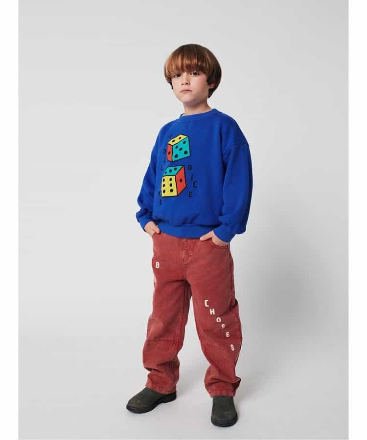 兒童款 Roll The Dice 英文印花 衛衣