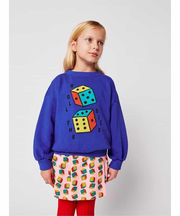 兒童款 Roll The Dice 英文印花 衛衣