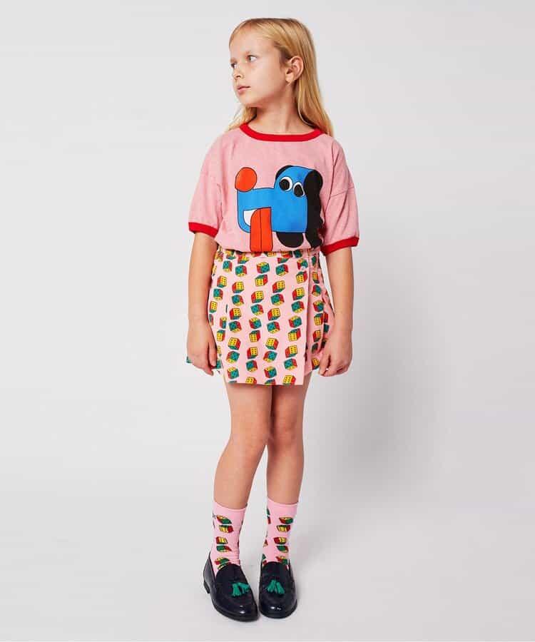 全面印花 Dices 燈芯絨 半身裙（兒童款）