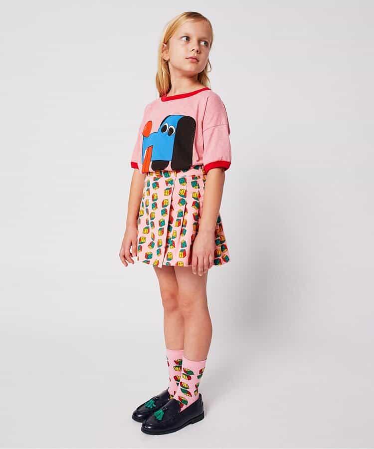 全面印花 Dices 燈芯絨 半身裙（兒童款）