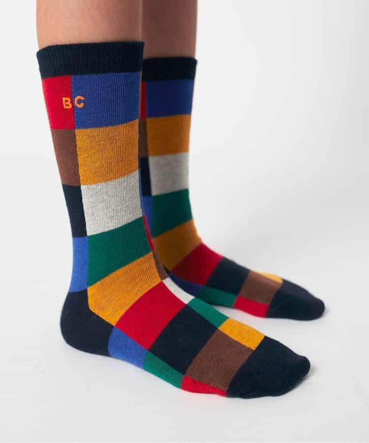 Multicolor Tiles long 兒童襪子