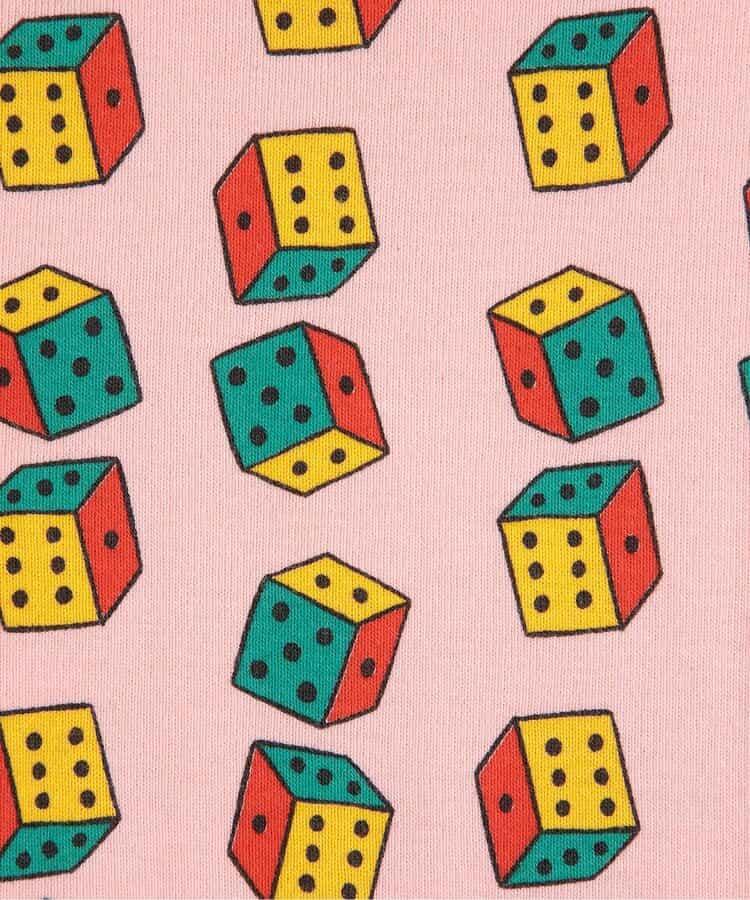 全幅Dices印花 兒童打底褲