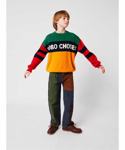 color block 毛衣 兒童款