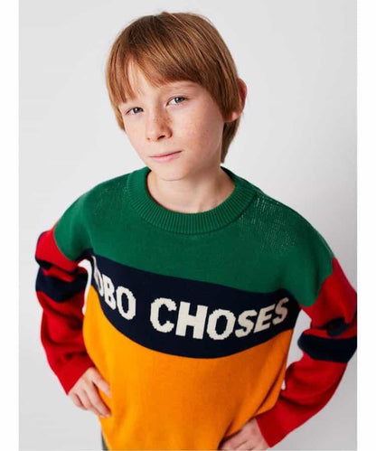 color block 毛衣 兒童款