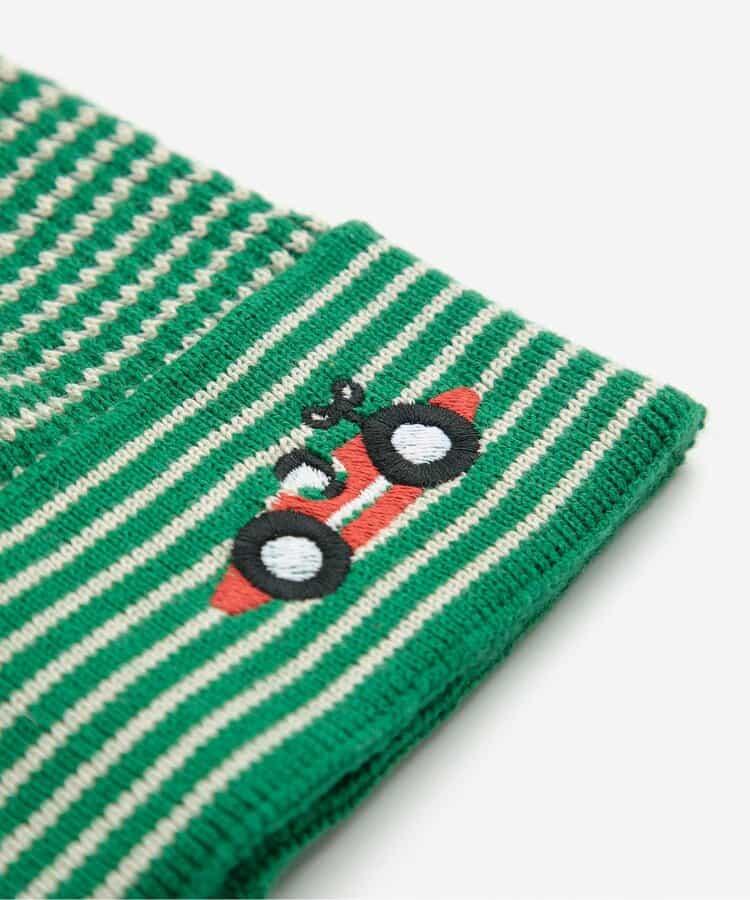 Race Car 圖案 嬰兒針織帽