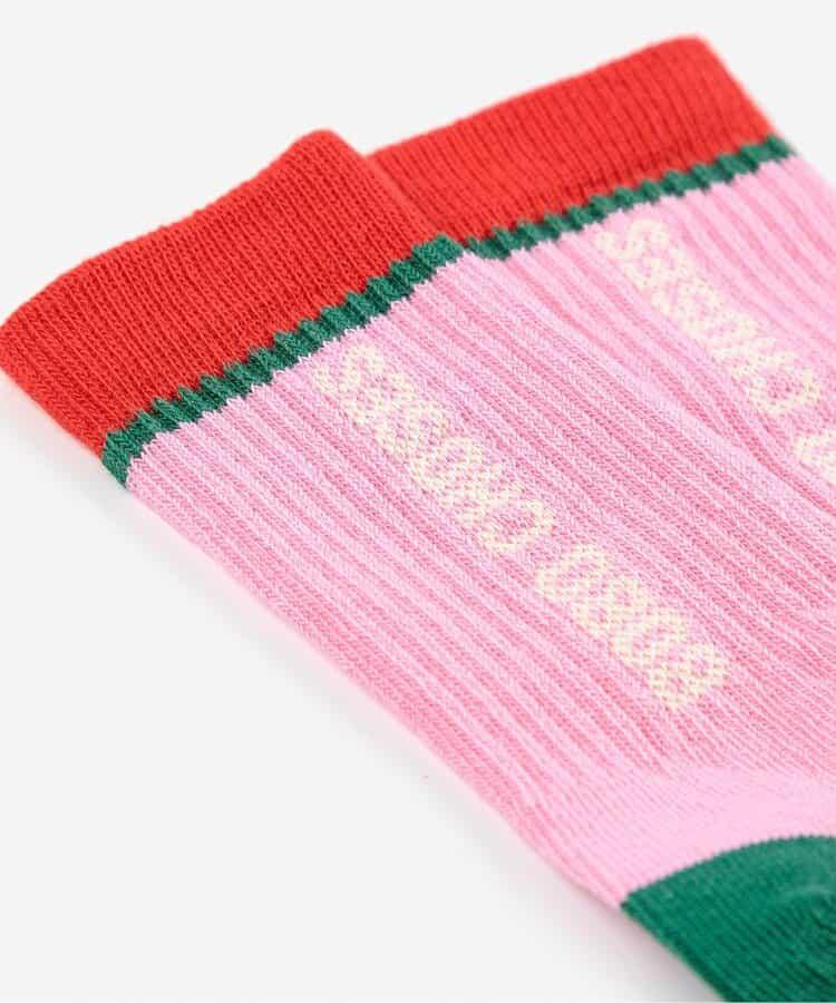 拼色長筒嬰兒襪