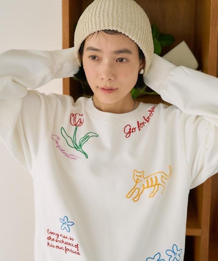 鏈式刺繡設計 衛衣