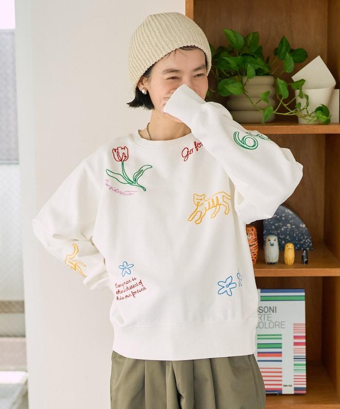 鏈式刺繡設計 衛衣