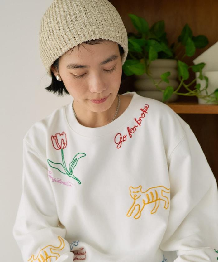 鏈式刺繡設計 衛衣