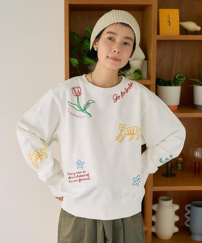 鏈式刺繡設計 衛衣