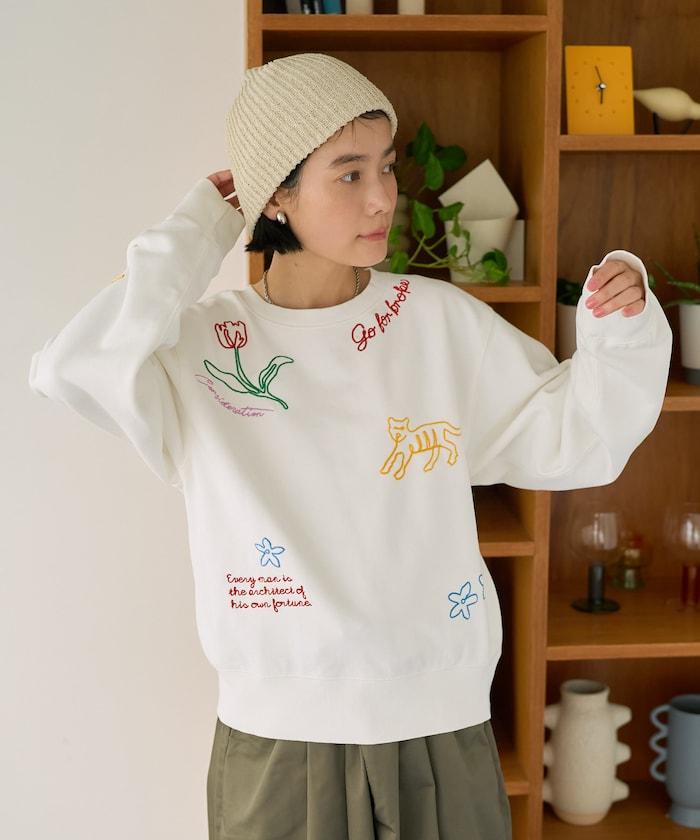 鏈式刺繡設計 衛衣