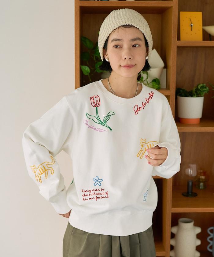 鏈式刺繡設計 衛衣