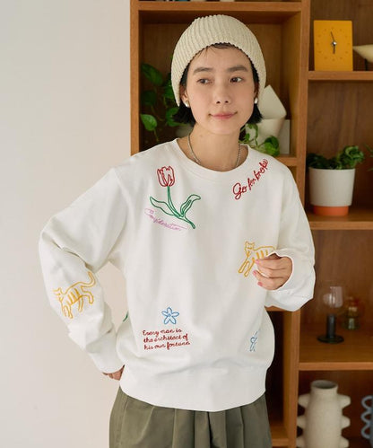 鏈式刺繡設計 衛衣