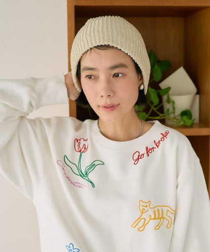 鏈式刺繡設計 衛衣