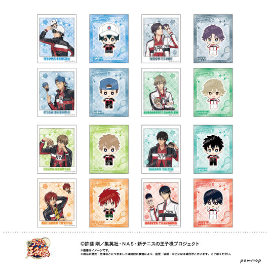 《新網球王子》 おきがえぬいといっしょ系列 第4弾 フォト風メタルステッカーコレクション 角色周邊套裝 【16個入BOX／全套BOX】