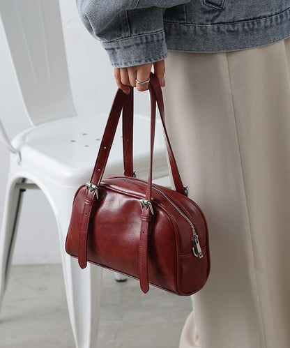 復古合成皮迷你波士頓包