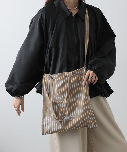 睡衣條紋 2WAY 托特包