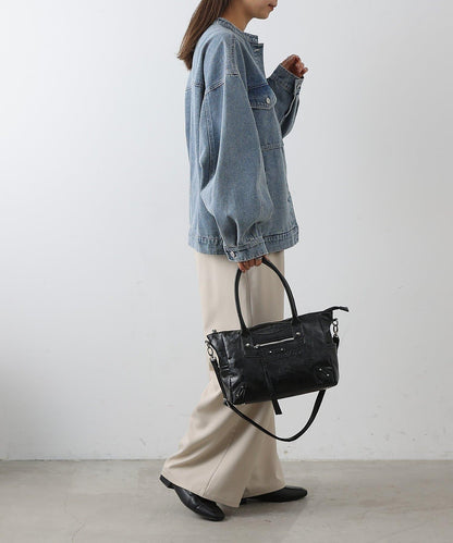 鉚釘裝飾手提包